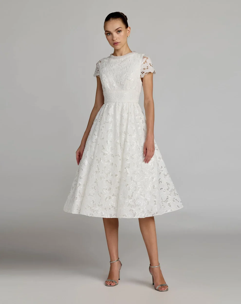 navy blue dress for baby girl NumberSea-Bridal Shower Fall Wedding Dresses Little White Dresses Casual A- Line V Neck Long Sleeve Asymmetrical Chiffon Bridal Gowns With Solid Color  Summer Wedding Party main image 0