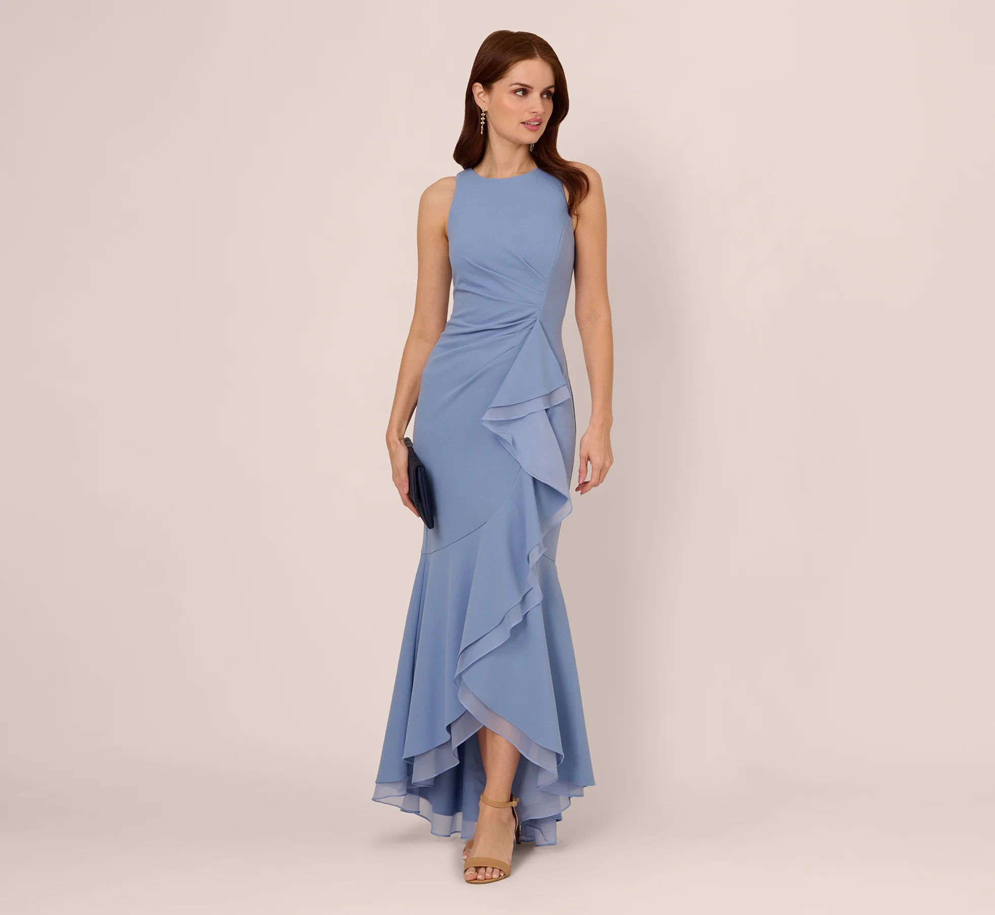 mother of the groom fall wedding dresses Elegant Chiffon V-Neck Short Sleeves Side Split A-Line Mother Of The Bride Dresses main image 0