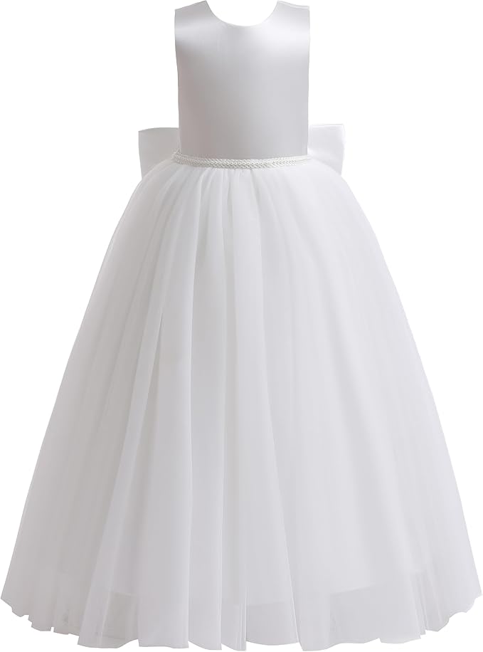 amazon white party dresses Best Flower Girl on (Affordable Picks for 2026 Weddings) womens clothing online It features a round STYLE 54212 - Sage Size:2XL(Fit for EU 50-52, US 20-22, AU 22-24, UK 24-26)