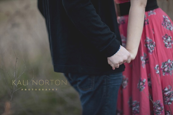 Kali Norton Photography - engaged couple holding hands