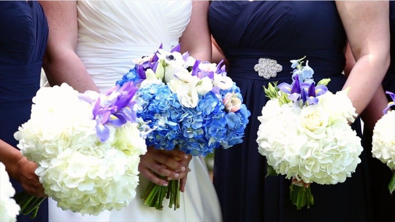 wedding bouquet flowers in Villa Chanticleer Wedding Film | Videographer: Baby Blue Film | via https://emmalinebride.com/real-weddings/villa-chanticleer-wedding-film-corey-anthony/