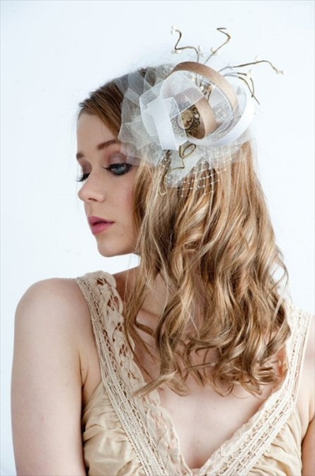 hair accessory by blair nadeau millinery (via emmaline bride) #handmade #wedding