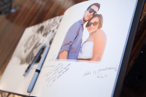 rustic chic arizona wedding at Shenandoah Mill, personalized photo guest book