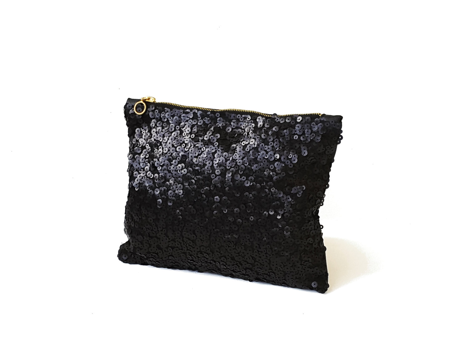 black sequin clutch by razolly
