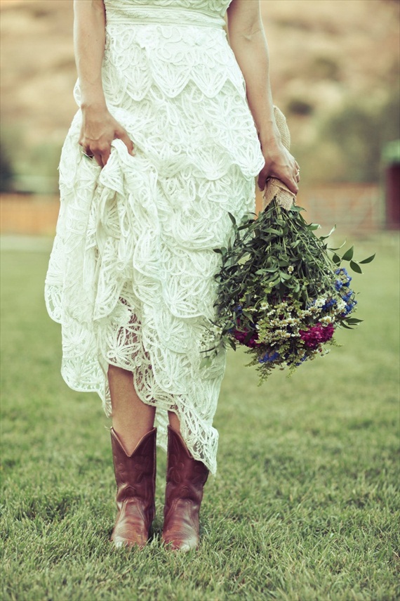 bride cowgirl boots