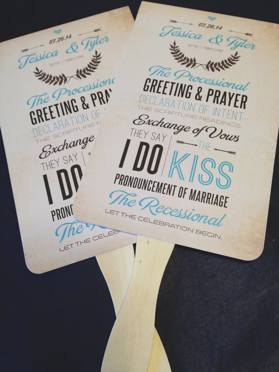 ceremony programs by the design brewery