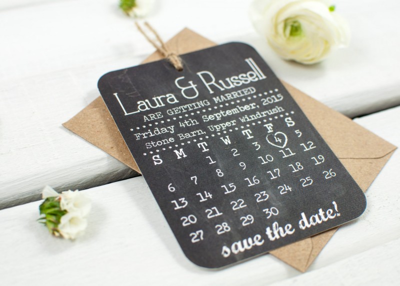 chalkboard save the date luggage tag