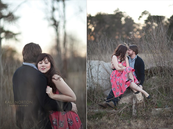 Kali Norton Photography - engaged couple in field