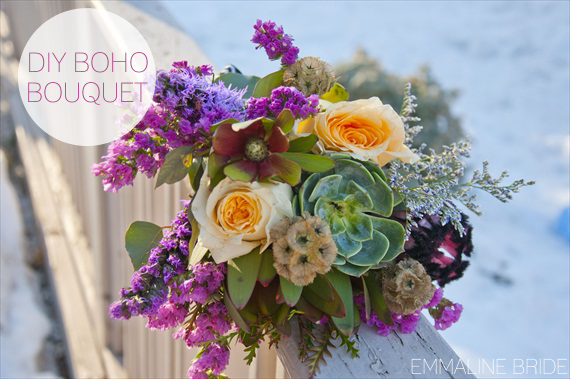 How to Make a Bohemian Wedding Bouquet