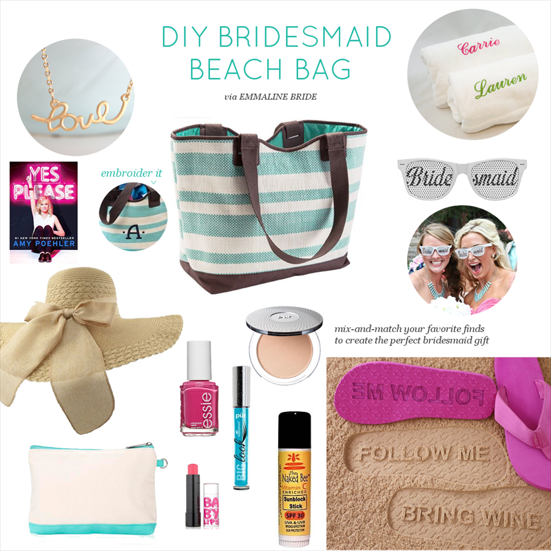 DIY Bridesmaid Beach Bag Emmaline Bride Wedding Blog