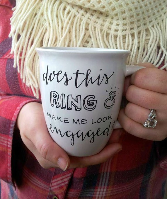 engagement ring mug | via Engagement Ring Care http://emmalinebride.com/bridal/engagement-ring-care/