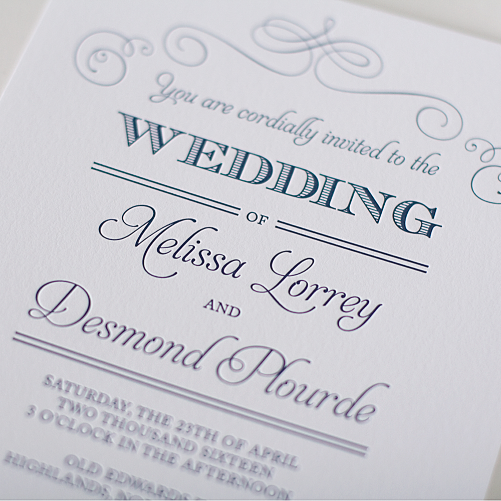 Letterpress Invitations That'll Make an Impression - Wedding