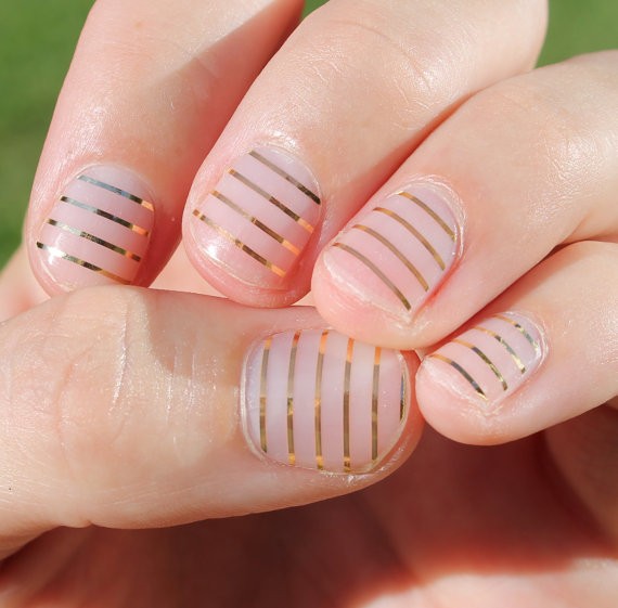 nail wraps | via http://emmalinebride.com/bridal/engagement-ring-care/