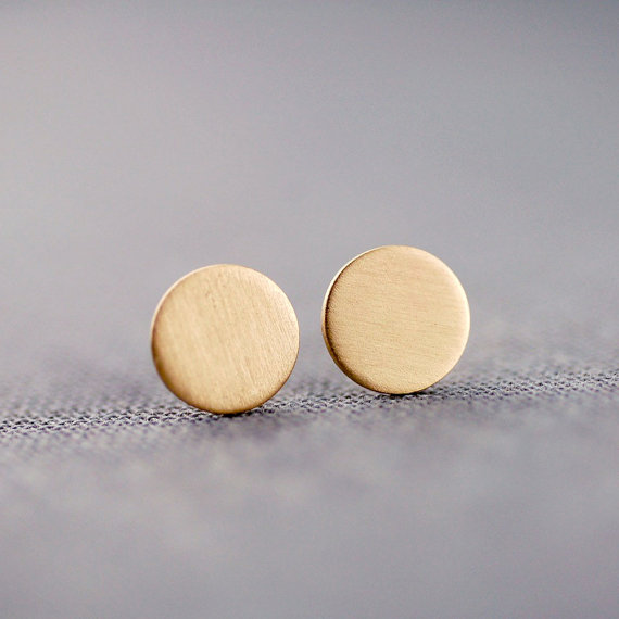 handcrafted jewelry (by lily emme jewelry) - gold stud earrings