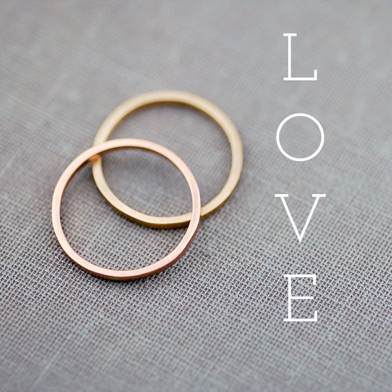 handcrafted jewelry (by lily emme jewelry) - gold bands