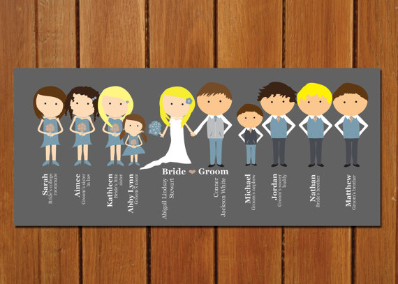 Are Wedding Programs Required? (via EmmalineBride.com) - illustrated programs by b is for brown