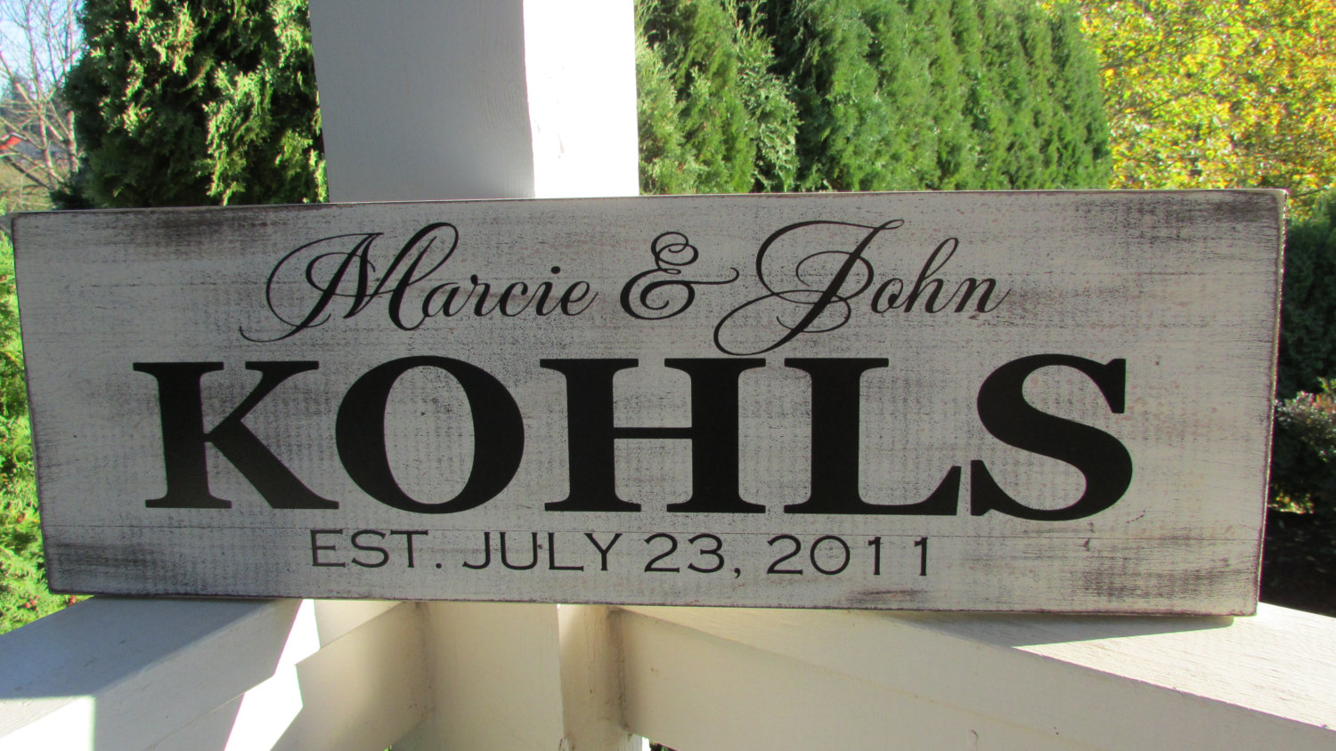 Established Wedding Sign Gift Idea for Newlyweds