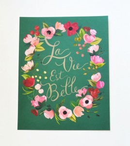 la vie est belle - life is beautiful | #wedding Wedding Poster Ideas for (Easy!) Decor