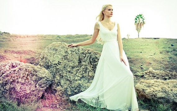 sachin and babi light blue dress 30 Best Etsy Wedding Dresses Under $800