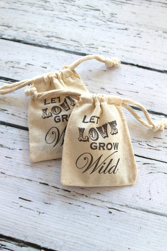 let love grow wild flower seed favors