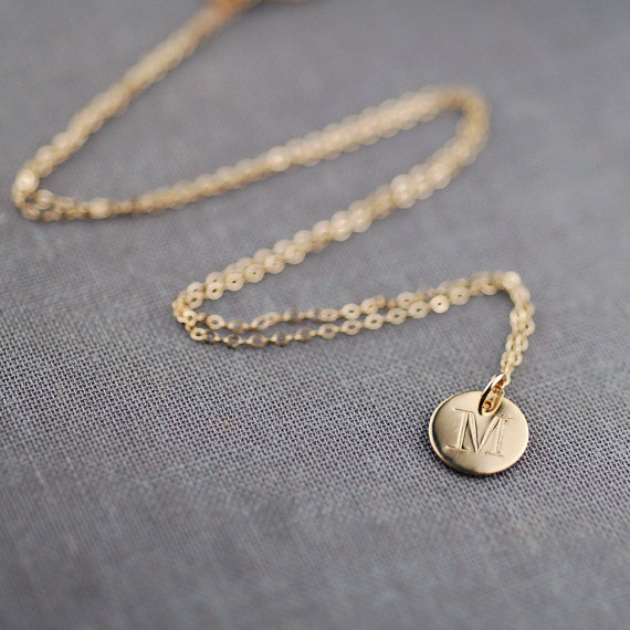 handcrafted jewelry (by lily emme jewelry) - monogrammed necklace