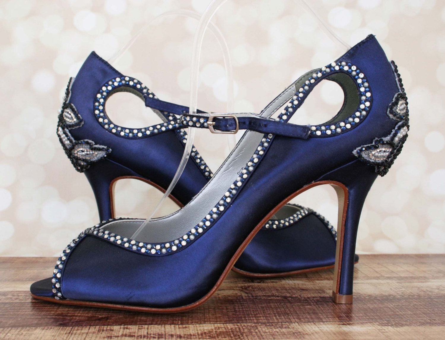 Jeweled Wedding Shoes for the Bride - Ellie Wren Shoes