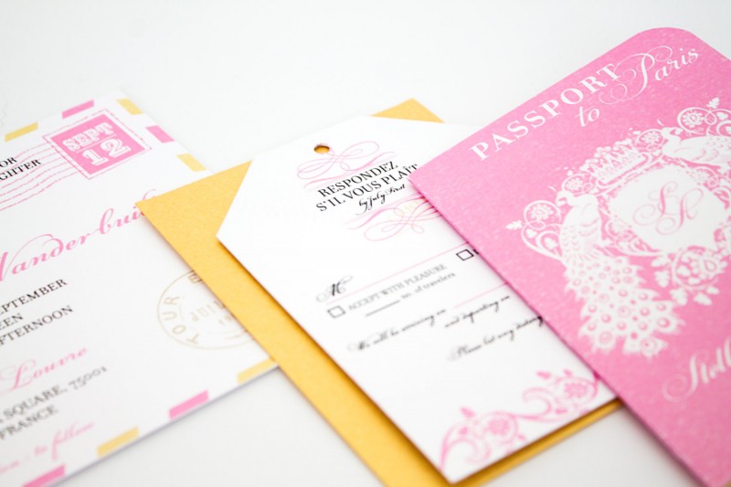 passport to love paris wedding invitations | invitations destination weddings - https://emmalinebride.com/invites/invitations-destination-weddings/