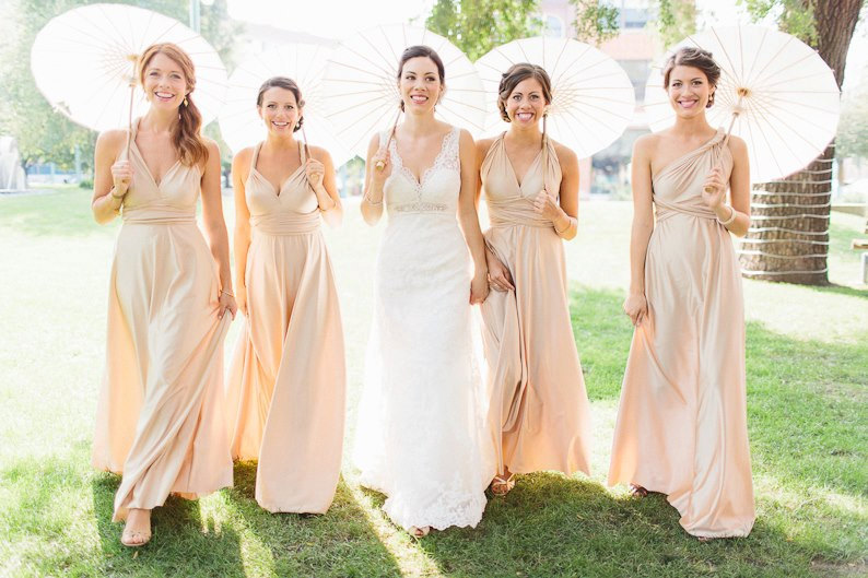 jjshouse junior bridesmaid dresses Beautiful Spandex Multi Way Bridesmaid Dress, Women Summer Dress,Conve –  Cutedressy main image 1