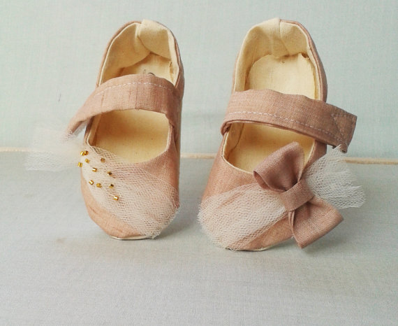 pink tulle flower girl shoes - 8 Perfect Ceremony Accessories