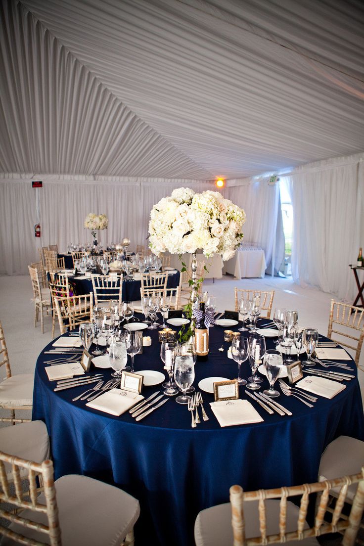 Inspiration 60 of Navy Blue And White Wedding Reception