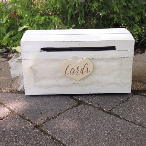 rustic card box front