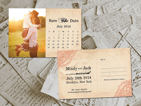 Vintage Style Save The Dates 8