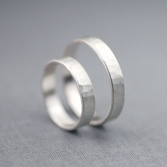 handcrafted jewelry (by lily emme jewelry) - silver wedding bands
