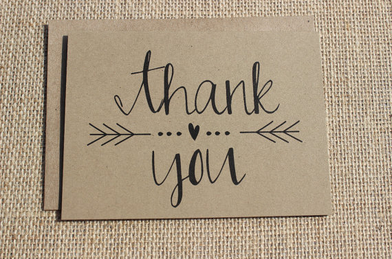 How to Write a Thank You for Cash Gift (cards: ponto mountain paper)