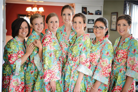 wedding day floral robe - wedding invitation credit + robe giveaway