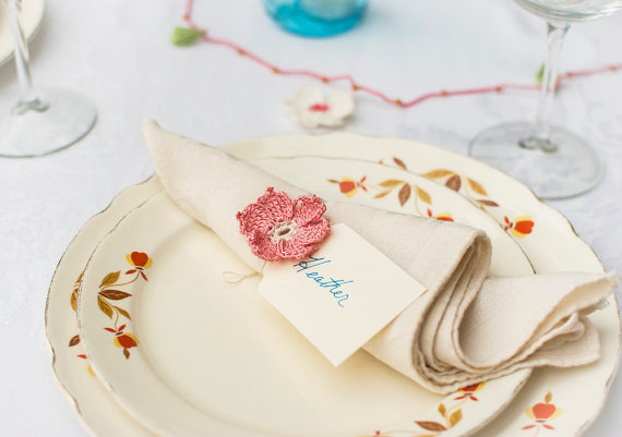 Napkin Rings for Weddings - napkin rings by bobbi lewin